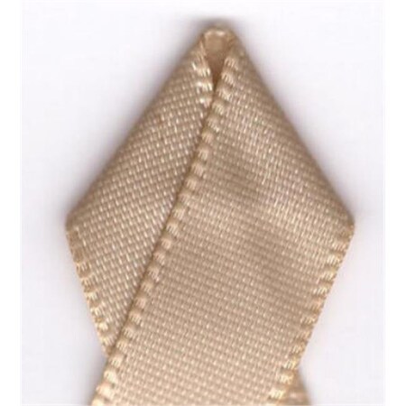 Papilion Papilion R074400090835100Y .38 in. Double-Face Satin Ribbon 100 Yards - Tan R074400090835100Y